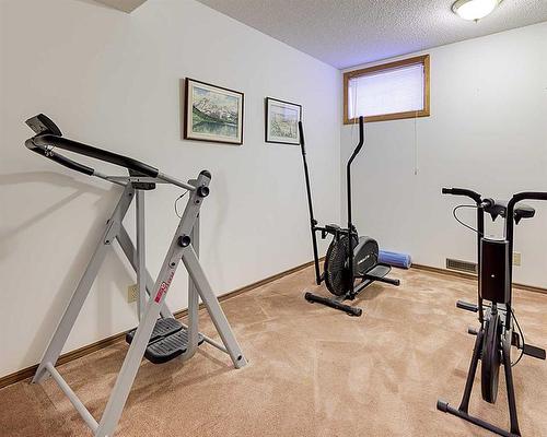 25 Rose Crescent, Red Deer, AB - Indoor Photo Showing Gym Room