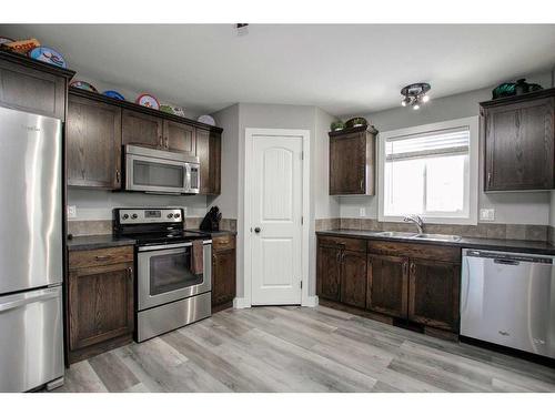 11 Fawn Meadows Drive, Delburne, AB - Indoor Photo Showing Kitchen With Double Sink