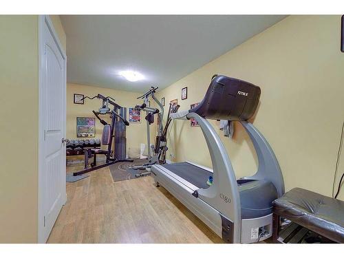 5225 Westridge Drive, Blackfalds, AB - Indoor Photo Showing Gym Room