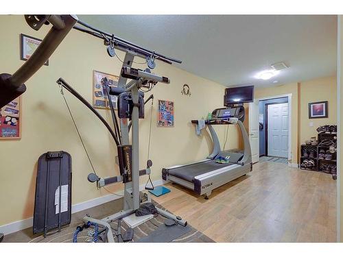 5225 Westridge Drive, Blackfalds, AB - Indoor Photo Showing Gym Room