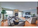 5225 Westridge Drive, Blackfalds, AB  - Indoor Photo Showing Living Room With Fireplace 