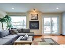 5225 Westridge Drive, Blackfalds, AB  - Indoor Photo Showing Living Room With Fireplace 