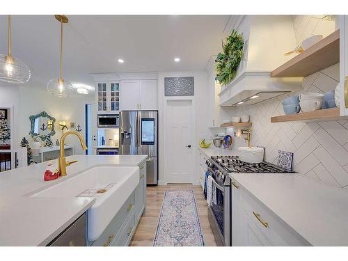 32 Eagle Drive, Rural Lacombe County, AB - Indoor Photo Showing Kitchen