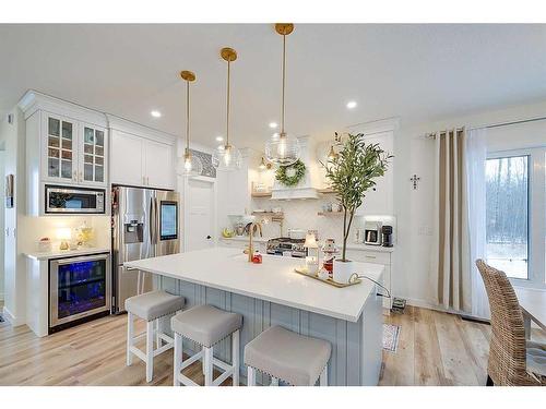 32 Eagle Drive, Rural Lacombe County, AB - Indoor Photo Showing Kitchen With Upgraded Kitchen