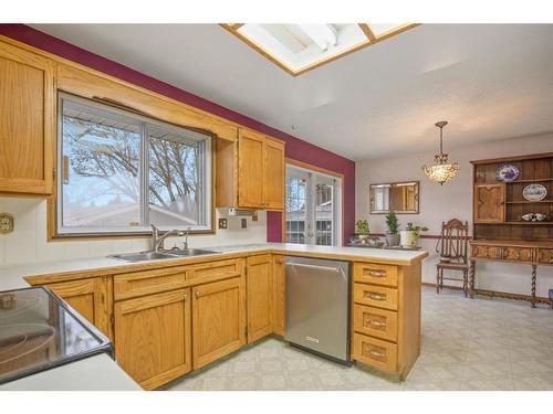 133 Maxwell Avenue, Red Deer, AB - Indoor Photo Showing Kitchen With Double Sink