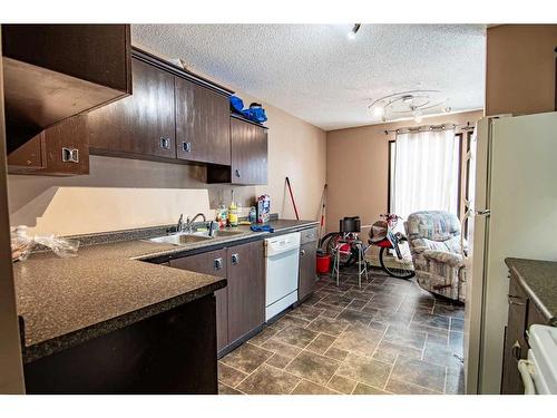 201-4814 46 Street, Red Deer, AB - Indoor Photo Showing Kitchen With Double Sink