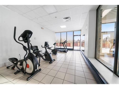 1108-4902 37 Street, Red Deer, AB - Indoor Photo Showing Gym Room