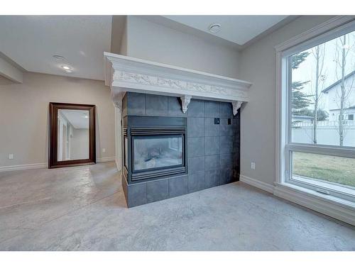 186 Alberts Close, Red Deer, AB - Indoor With Fireplace