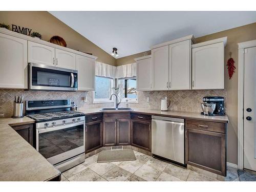 36 Van Dorp Street, Red Deer, AB - Indoor Photo Showing Kitchen With Double Sink