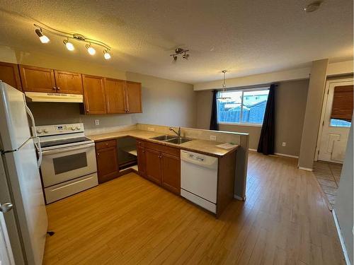 4523 45 Avenue Close, Rocky Mountain House, AB - Indoor Photo Showing Kitchen With Double Sink