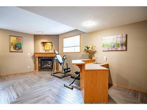 13 Leung Close, Red Deer, AB - Indoor With Fireplace