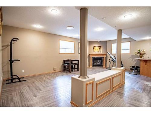 13 Leung Close, Red Deer, AB - Indoor With Fireplace