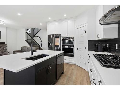 1090 Christie Vista Sw, Edmonton, AB - Indoor Photo Showing Kitchen With Double Sink With Upgraded Kitchen