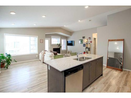 23 Golden Crescent, Red Deer, AB - Indoor Photo Showing Kitchen With Double Sink