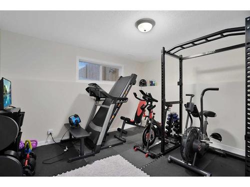 5 Old Boomer Road, Sylvan Lake, AB - Indoor Photo Showing Gym Room