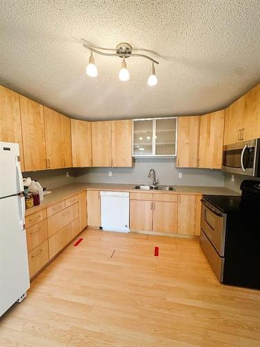 5731 56 Street, Rocky Mountain House, AB - Indoor Photo Showing Kitchen With Double Sink