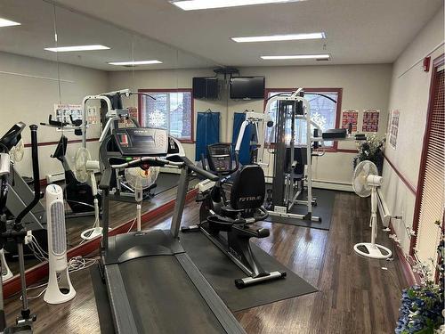 203-18 Averill Street, Red Deer, AB - Indoor Photo Showing Gym Room