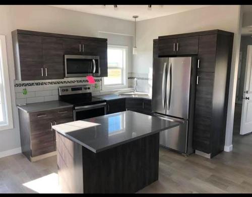 97 Metcalf Way, Lacombe, AB - Indoor Photo Showing Kitchen