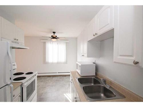 303-4904 54 Street, Red Deer, AB - Indoor Photo Showing Kitchen With Double Sink