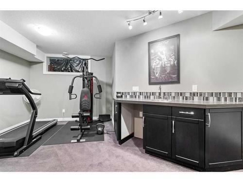 123 Morris Court, Blackfalds, AB - Indoor Photo Showing Gym Room