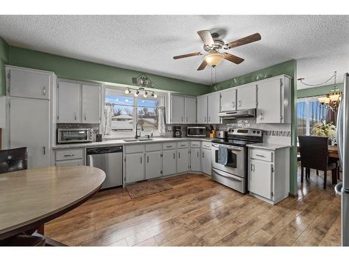 3813 67 St Street, Camrose, AB - Indoor Photo Showing Kitchen With Stainless Steel Kitchen