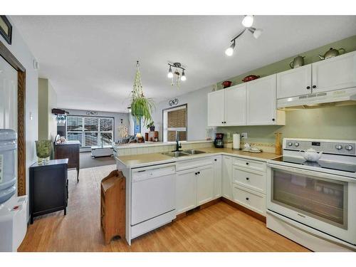 101 Kentwood Drive, Red Deer, AB - Indoor Photo Showing Kitchen With Double Sink