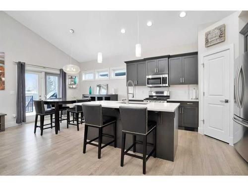 110 Lalor Drive, Red Deer, AB - Indoor Photo Showing Kitchen With Upgraded Kitchen