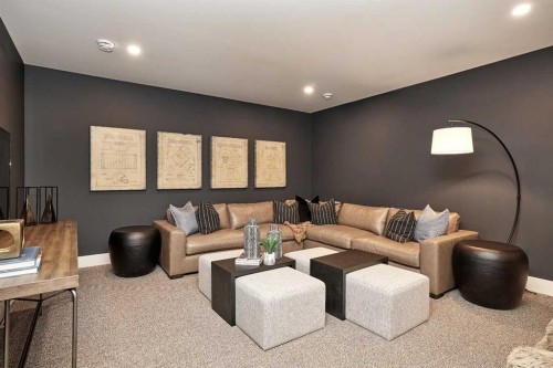 233 Rowmont Drive Nw, Calgary, AB - Indoor Photo Showing Living Room