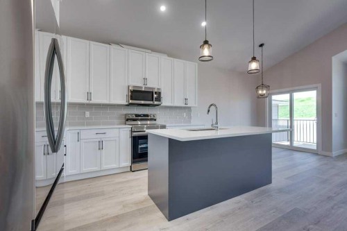 117 Gray Close, Sylvan Lake, AB - Indoor Photo Showing Kitchen With Upgraded Kitchen