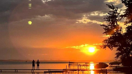 117 Gray Close, Sylvan Lake, AB - Outdoor With Body Of Water With View