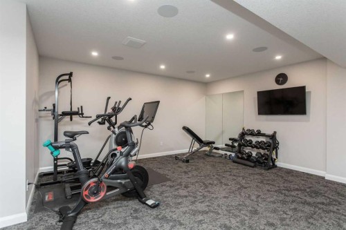 299-27475 Township Road 380, Rural Red Deer County, AB - Indoor Photo Showing Gym Room