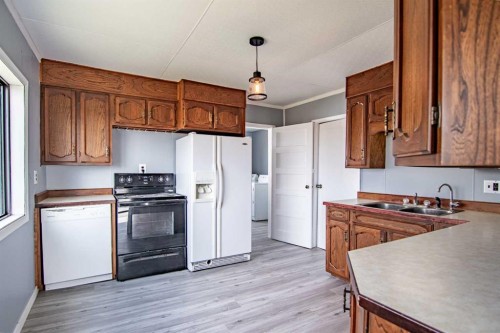 39061 Range Road 220, Rural Stettler No. 6, County Of, AB - Indoor Photo Showing Kitchen With Double Sink