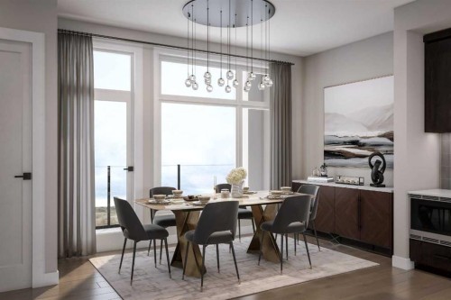 108-150 Lebel Crescent Nw, Calgary, AB - Indoor Photo Showing Dining Room