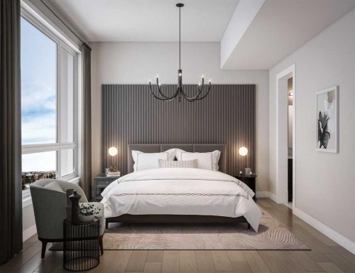 108-150 Lebel Crescent Nw, Calgary, AB - Indoor Photo Showing Bedroom