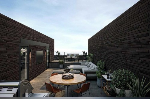 108-150 Lebel Crescent Nw, Calgary, AB -  With Fireplace With Exterior