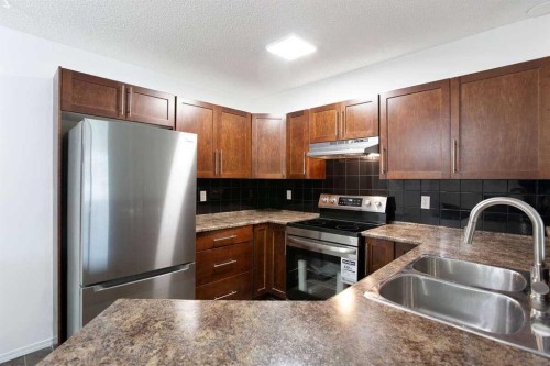3105-60 Panatella Street Nw, Calgary, AB - Indoor Photo Showing Kitchen With Stainless Steel Kitchen With Double Sink With Upgraded Kitchen