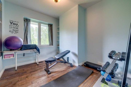 8-15015 Township 424, Rural Ponoka County, AB - Indoor Photo Showing Gym Room