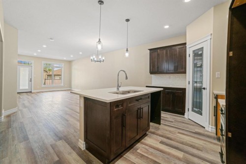 5728 55 Avenue, Camrose, AB - Indoor Photo Showing Kitchen With Double Sink