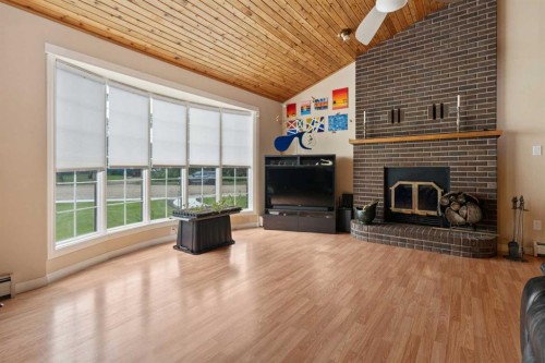 119 3Rd Avenue West, Alliance, AB - Indoor With Fireplace