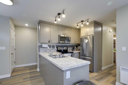 471 Townsend Street, Red Deer, AB - Indoor Photo Showing Kitchen With Double Sink