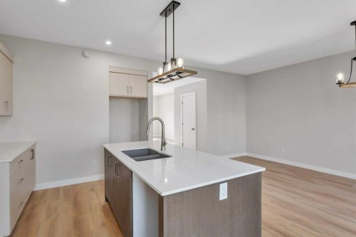 101 Aztec Crescent, Blackfalds, AB - Indoor Photo Showing Kitchen With Double Sink