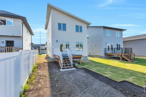 101 Aztec Crescent, Blackfalds, AB - Outdoor With Deck Patio Veranda