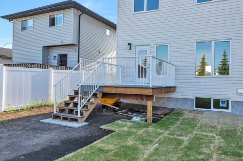 101 Aztec Crescent, Blackfalds, AB - Outdoor With Deck Patio Veranda With Exterior