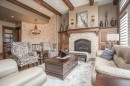32 Sagewood Close, Red Deer, AB  - Indoor Photo Showing Living Room With Fireplace 