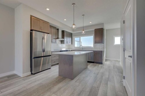 3479 Chestermere Boulevard, Chestermere, AB - Indoor Photo Showing Kitchen With Stainless Steel Kitchen With Upgraded Kitchen