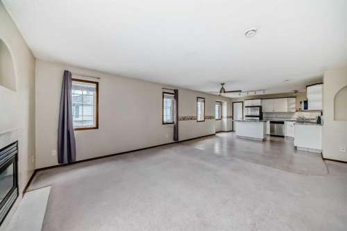 16E-32 Daines Avenue, Red Deer, AB - Indoor With Fireplace