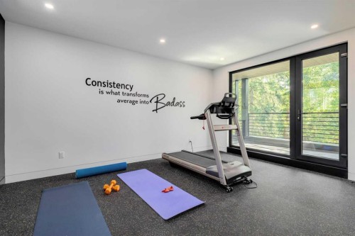 71 Birchcliff Road, Birchcliff, AB - Indoor Photo Showing Gym Room