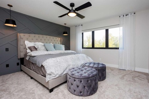 125 Emerald Drive, Red Deer, AB - Indoor Photo Showing Bedroom