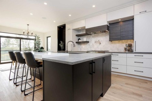 125 Emerald Drive, Red Deer, AB - Indoor Photo Showing Kitchen With Upgraded Kitchen