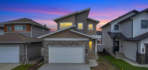 114 Palmer Circle, Blackfalds, AB - Outdoor With Facade
